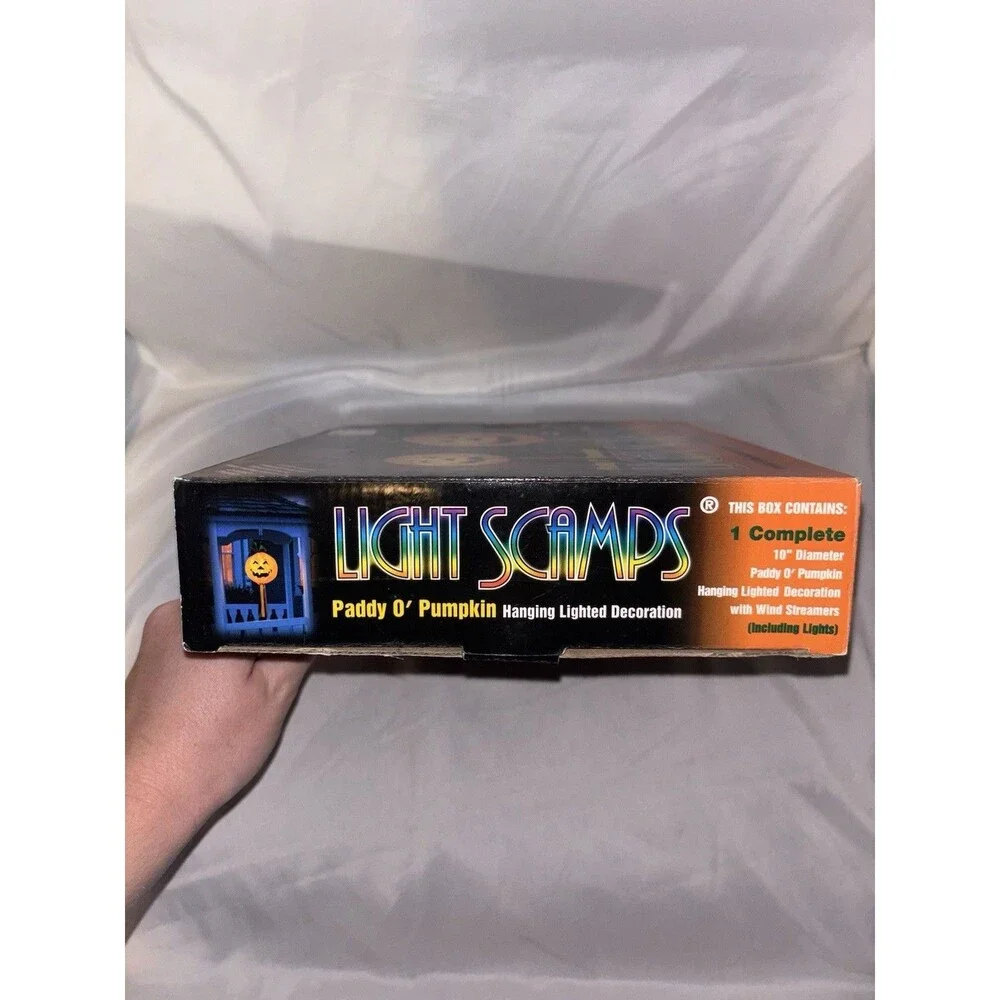 Light Scamps Paddy O' Pumpkin Hanging Lighted Decor, Orange